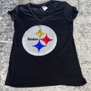 PINK Victoria Secret NFL Steelers Bling Sequin Jersey
